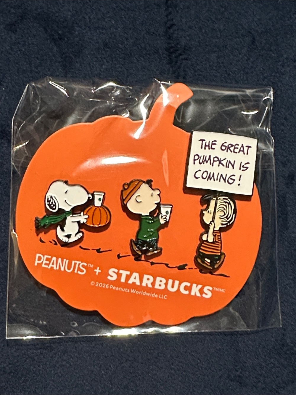 Starbucks Peanuts Pumpkin Pin Set